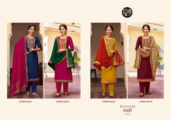 Four Dots Manjari 7 Silk Festive Wear Embroidery Salwar 